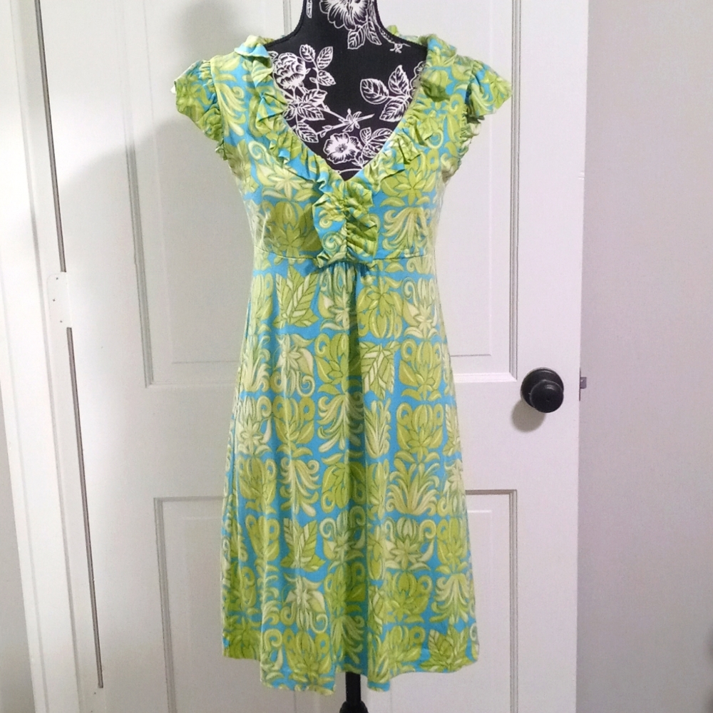 🌴RARE Lilly Pulitzer🌴 - Clare Silk Jersey Ruffle Dress